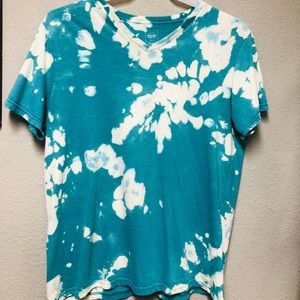 Teal tie dye large shirt